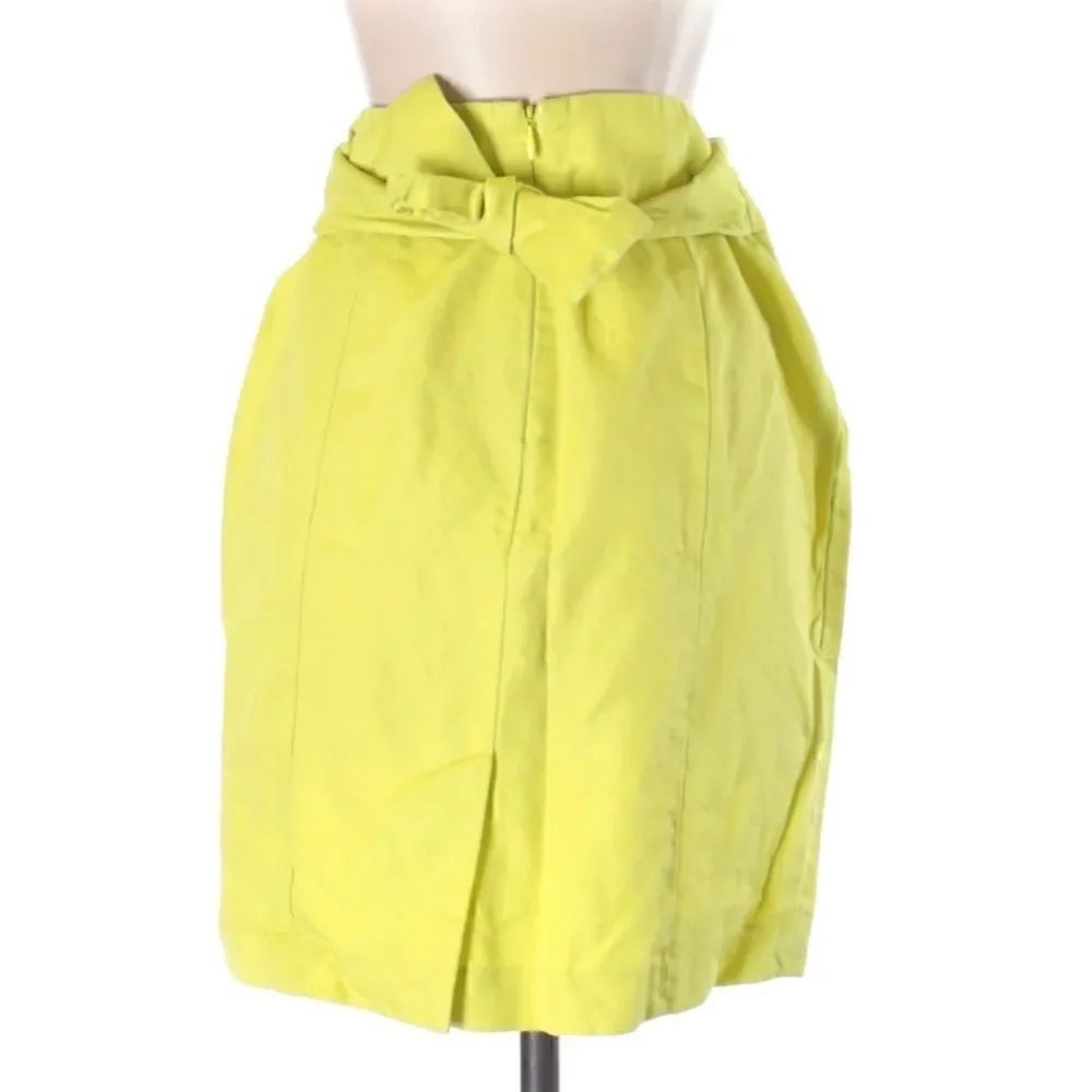 Banana Republic  Neon Yellow Linen/Cotton Skirt